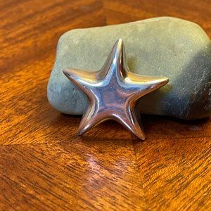 Vintage Mexico 925 Sterling Silver Star brooch